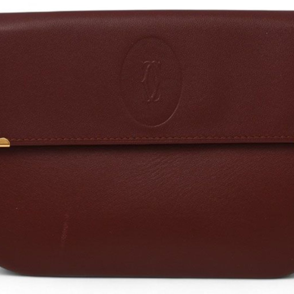 Cartier Coin Case Card Case Vintage Wallet Mini Pouch Must De